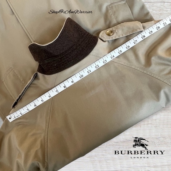 Vintage Burberrys London Long Wool Lined Trench Coat *shop@iAmWarrior - Picture 8 of 16